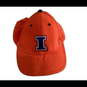 Signatures Cap Hat Unisex Adjustable Orange Illinois Fighting Illini Baseball